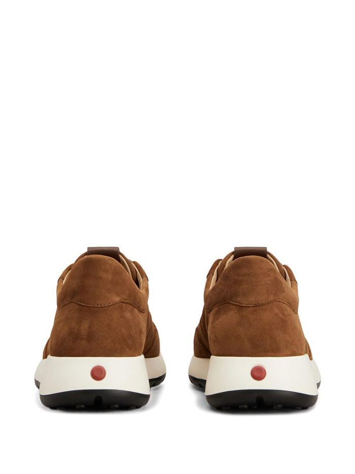 Tods Sneakers Brown Calf Suede 100 %