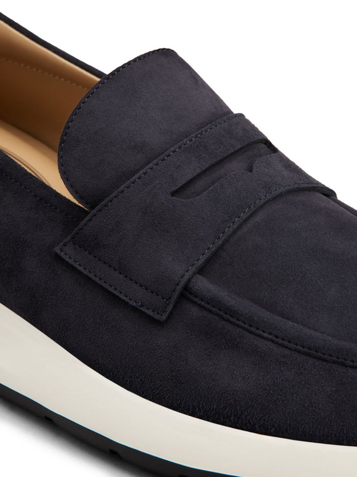 Tods Flat shoes Blue Calf Leather