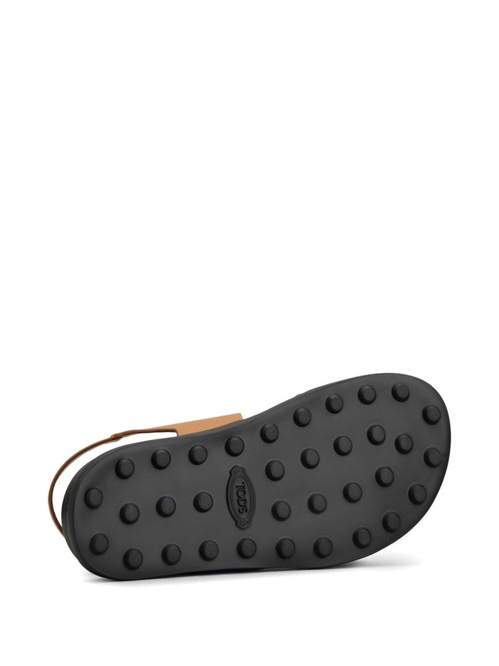 Tods Sandals Leather Brown Outer: Calf