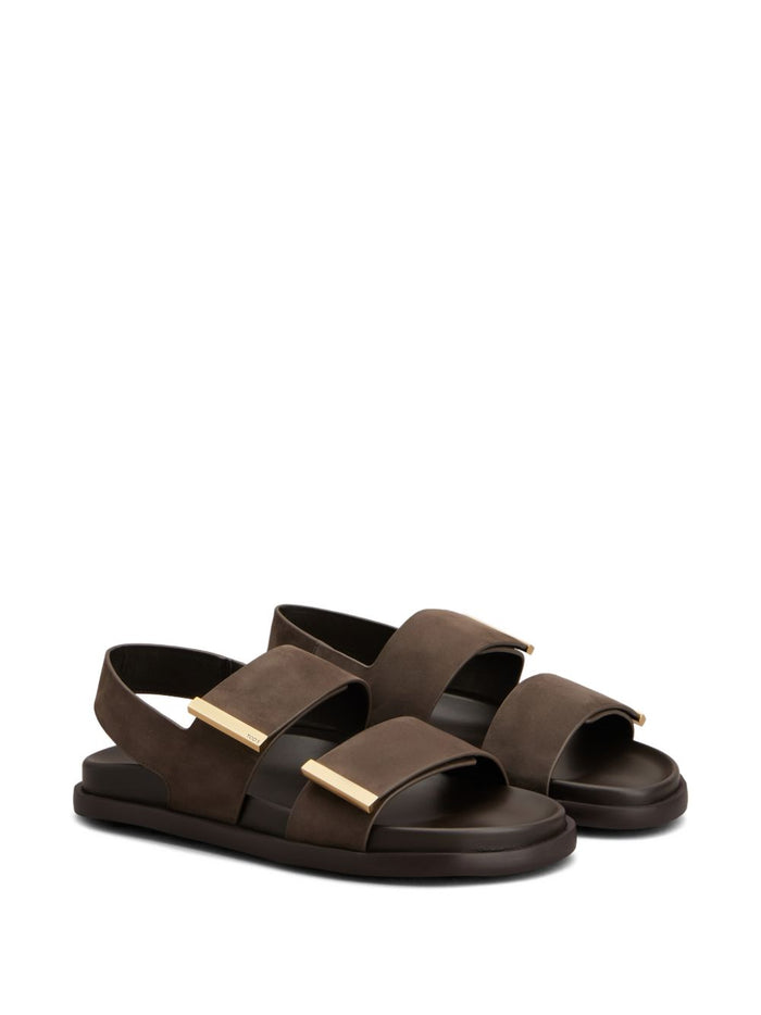 Tods Sandals Marrone Scuro Outer: Calf Leather