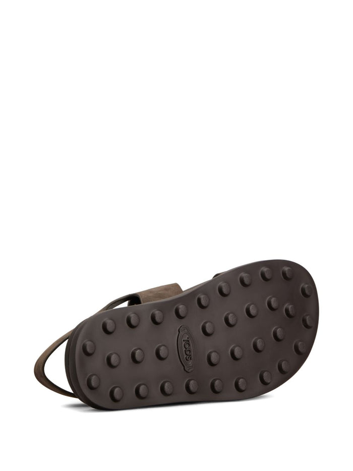 Tods Sandals Marrone Scuro Outer: Calf Leather