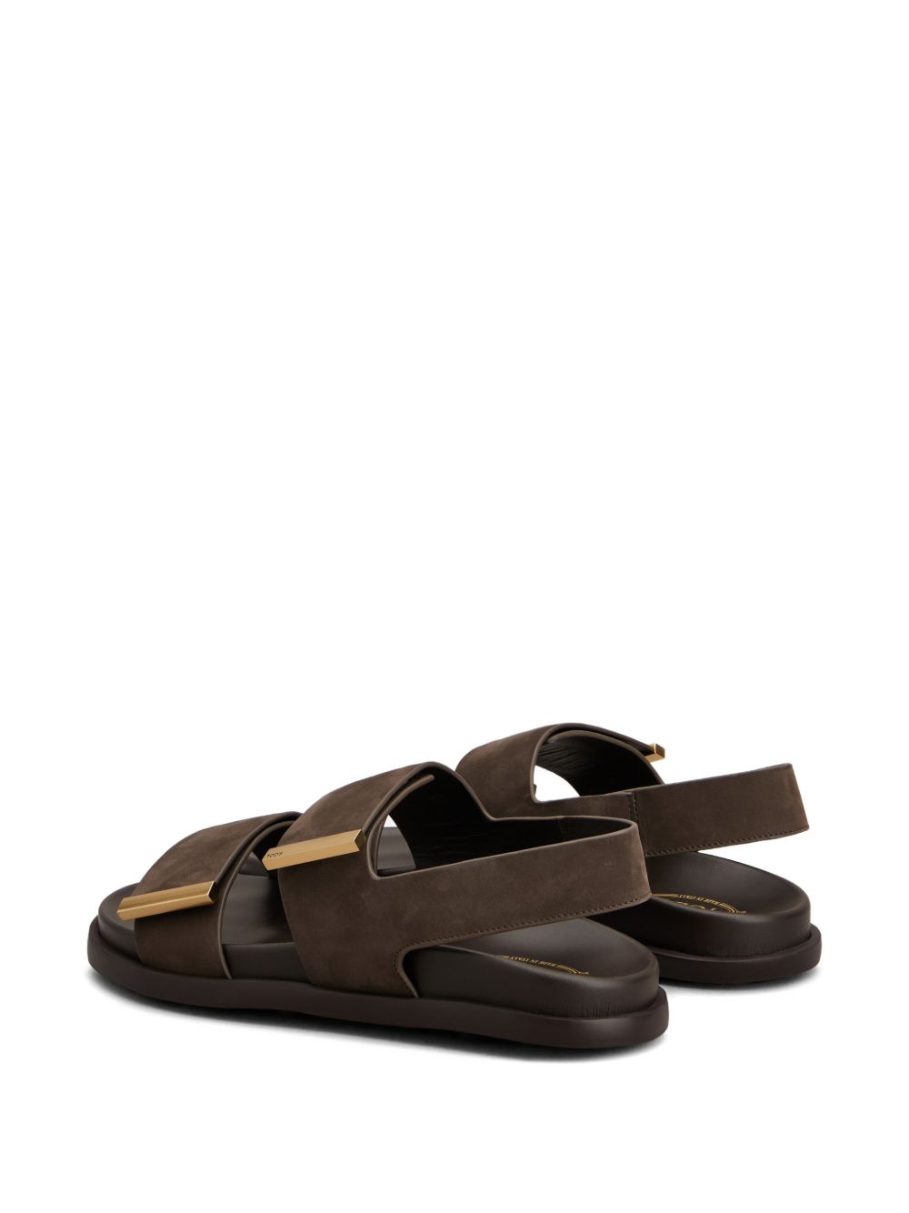 Tods Sandals Marrone Scuro Outer: Calf Leather