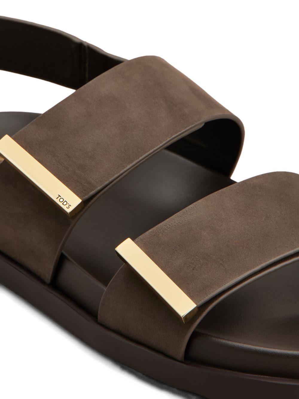 Tods Sandals Marrone Scuro Outer: Calf Leather