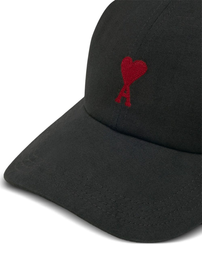 Ami Paris Hats Black Cotton