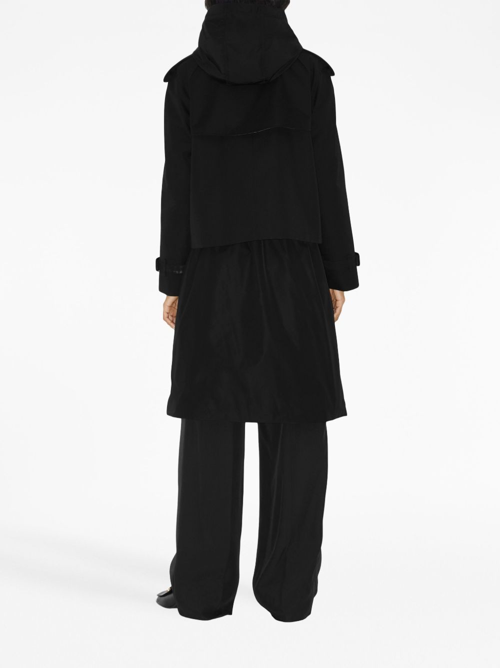 Burberry Coats Black Cotton