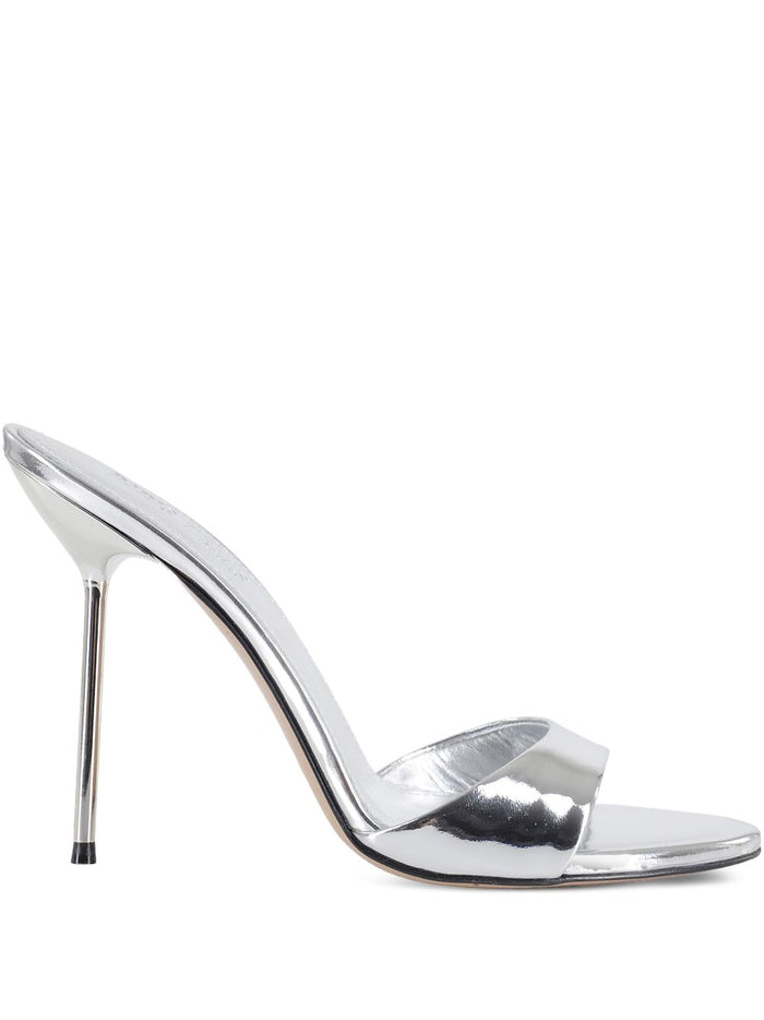 Paris Texas Sandals Silver Patent Leather