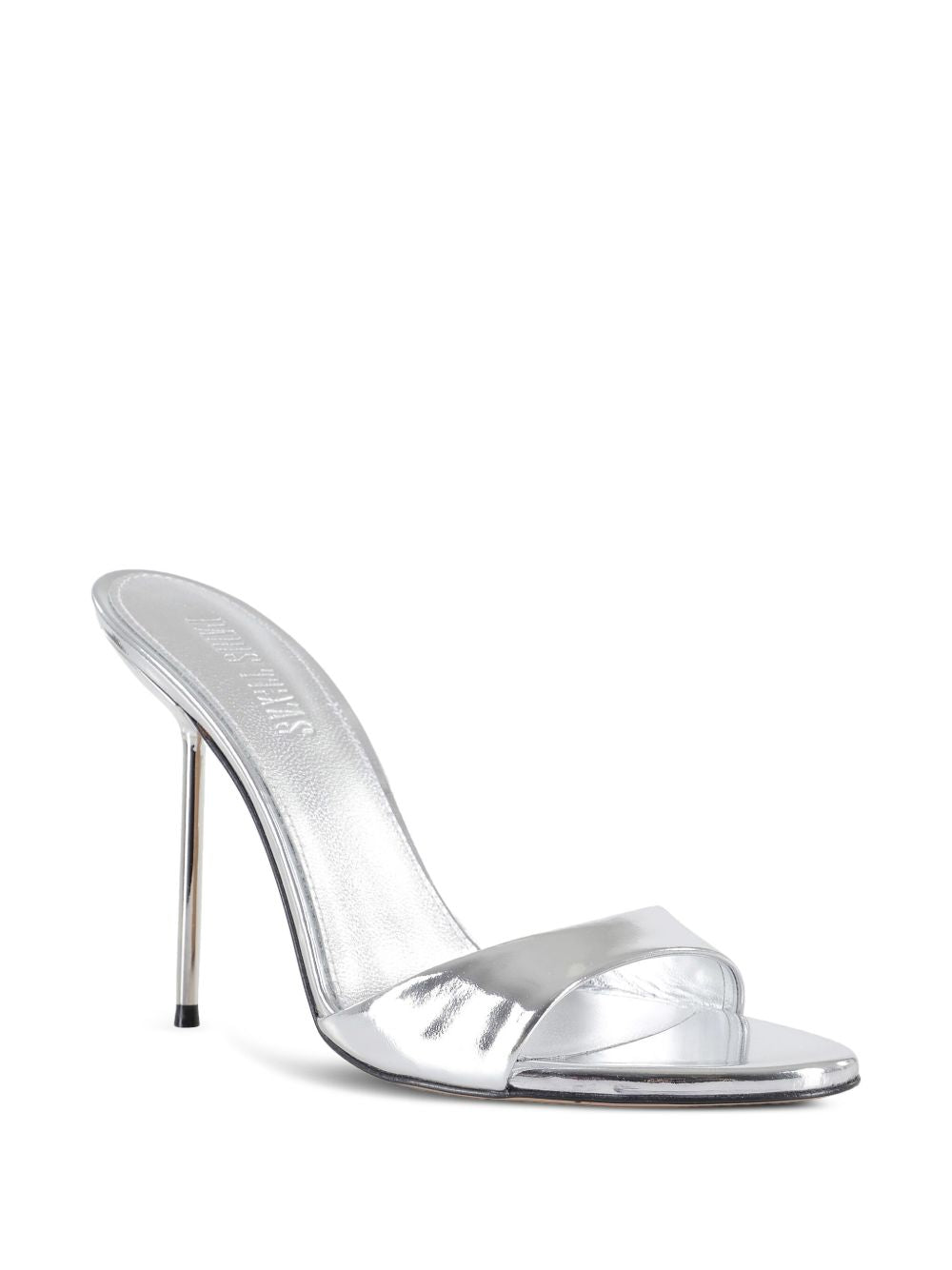Paris Texas Sandals Silver Patent Leather