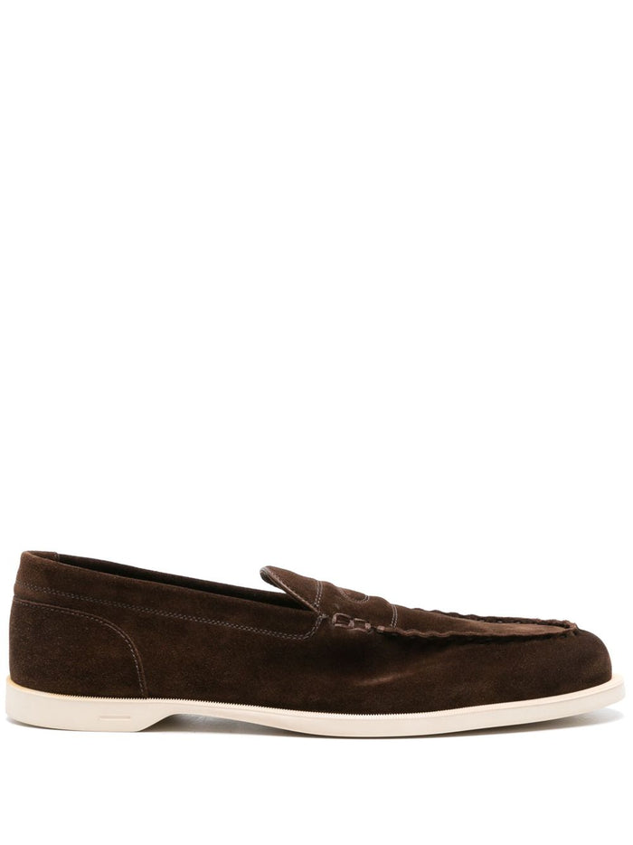 John Lobb Flat shoes Brown Suede