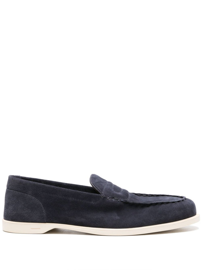 John Lobb Flat shoes Blue Suede