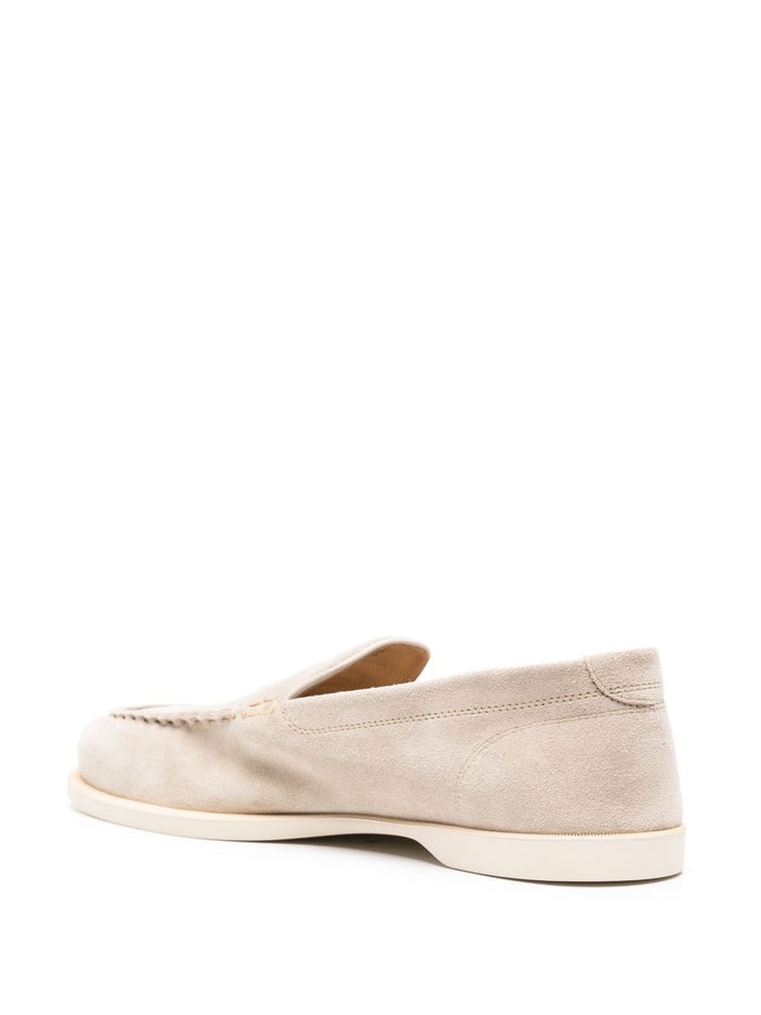 John Lobb Flat shoes Beige Suede