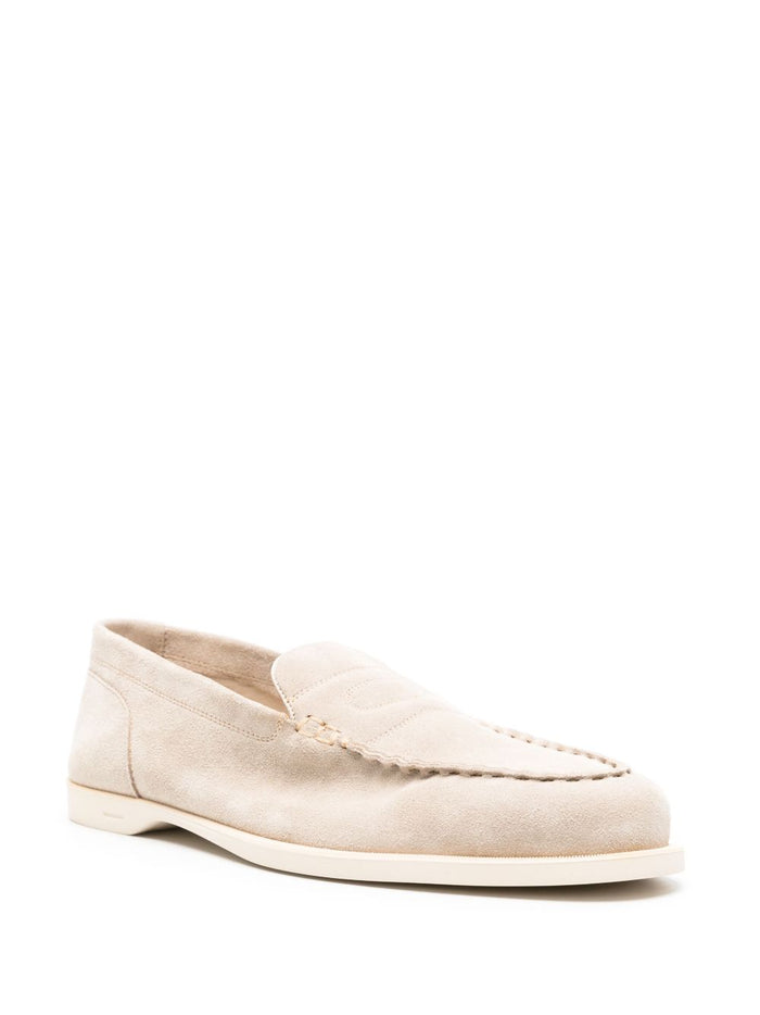 John Lobb Flat shoes Beige Suede
