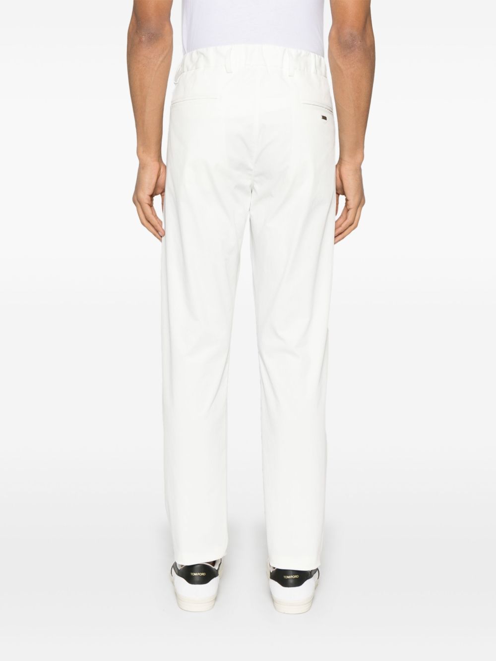 Herno Trousers White Polyeser