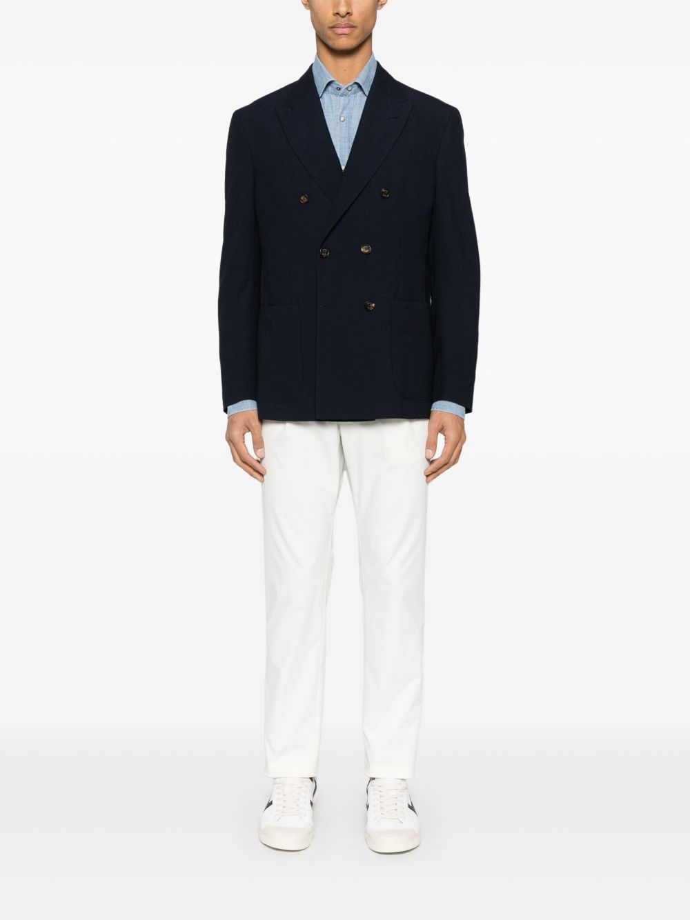 Herno Trousers White Polyeser