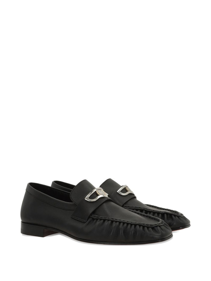 Christian Louboutin Flat shoes Black Outer: Nappa Leather
