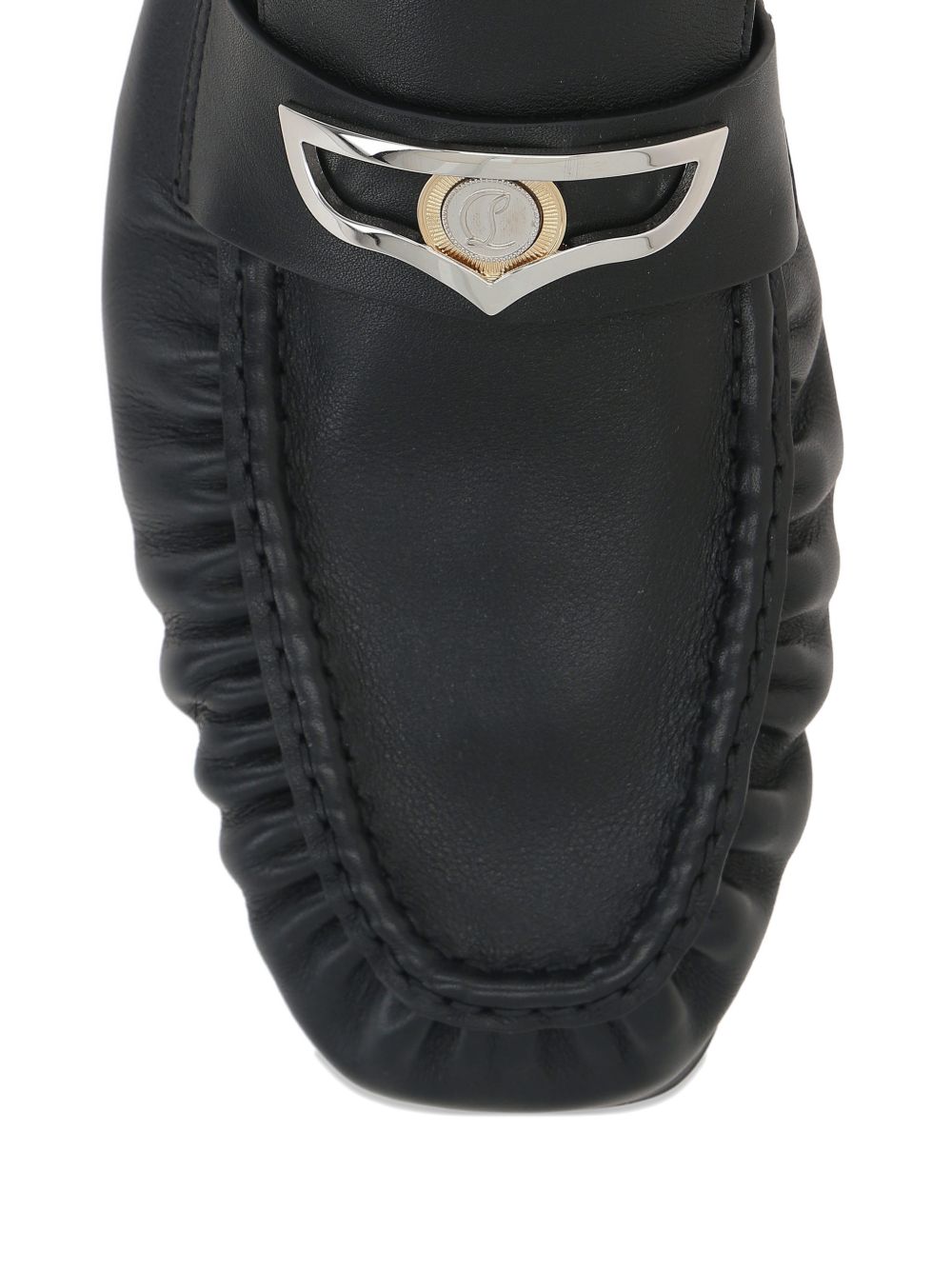 Christian Louboutin Flat shoes Black Outer: Nappa Leather
