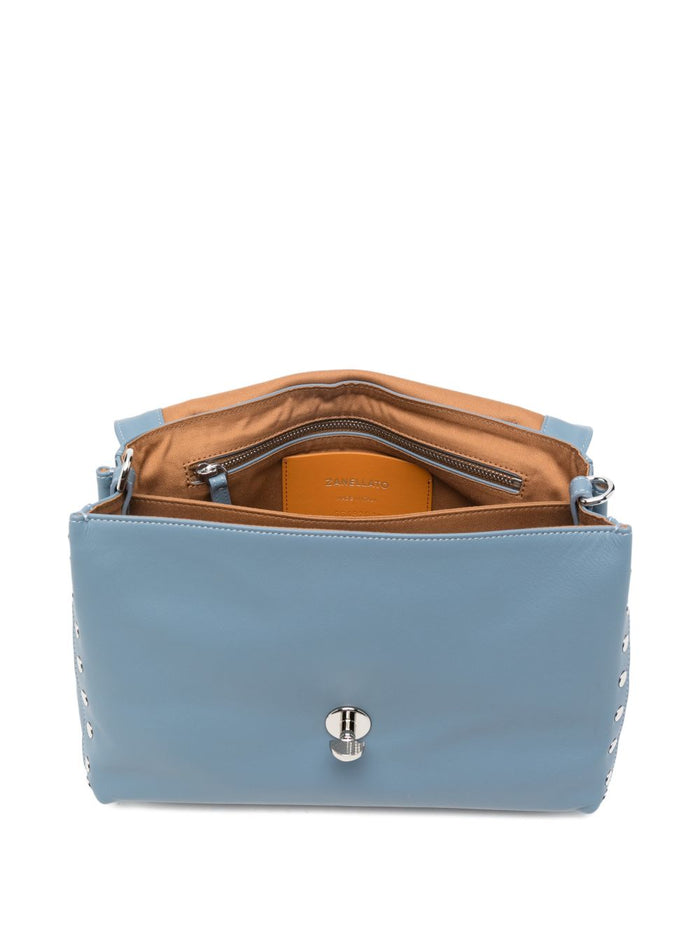Zanellato Bags Clear Blue External Bovine Leather
