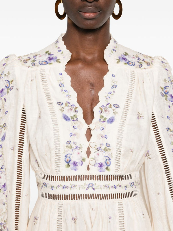 Zimmermann Dresses Beige Linen