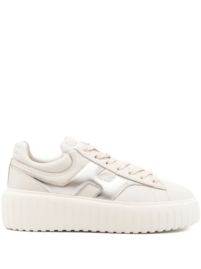 Hogan Sneakers Grey Calf Leather