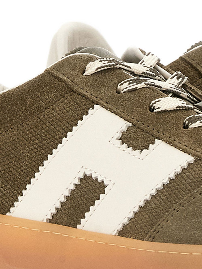 Hogan Sneakers Green Outer: Calf Leather