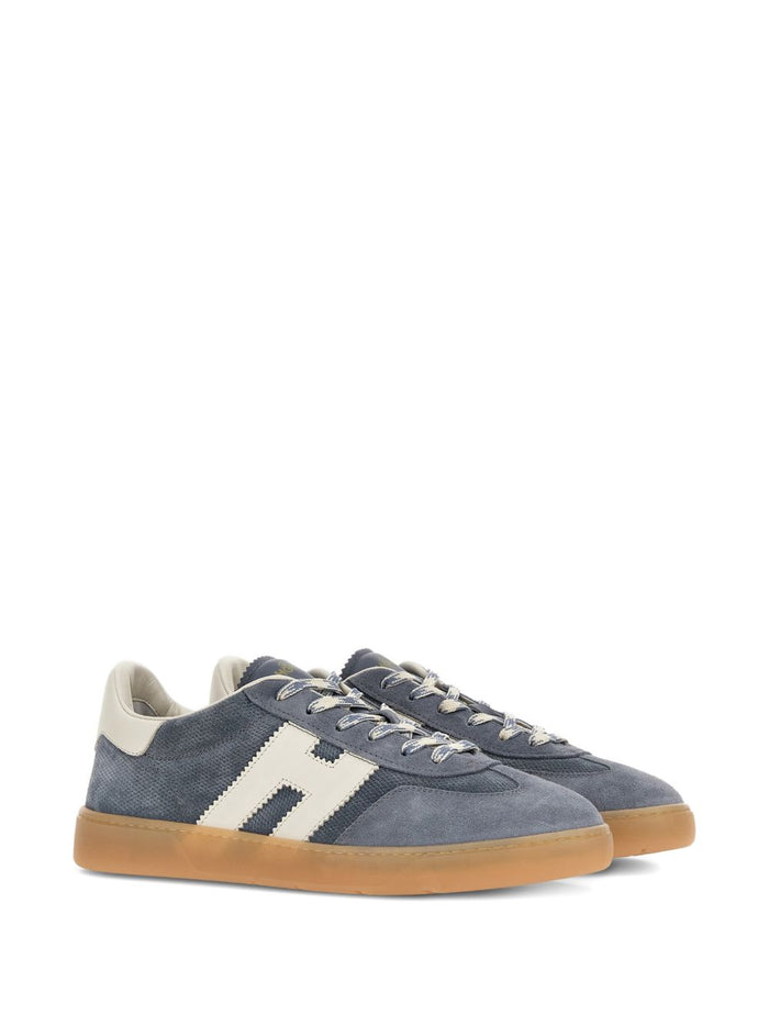 Hogan Sneakers Clear Blue Calf Suede
