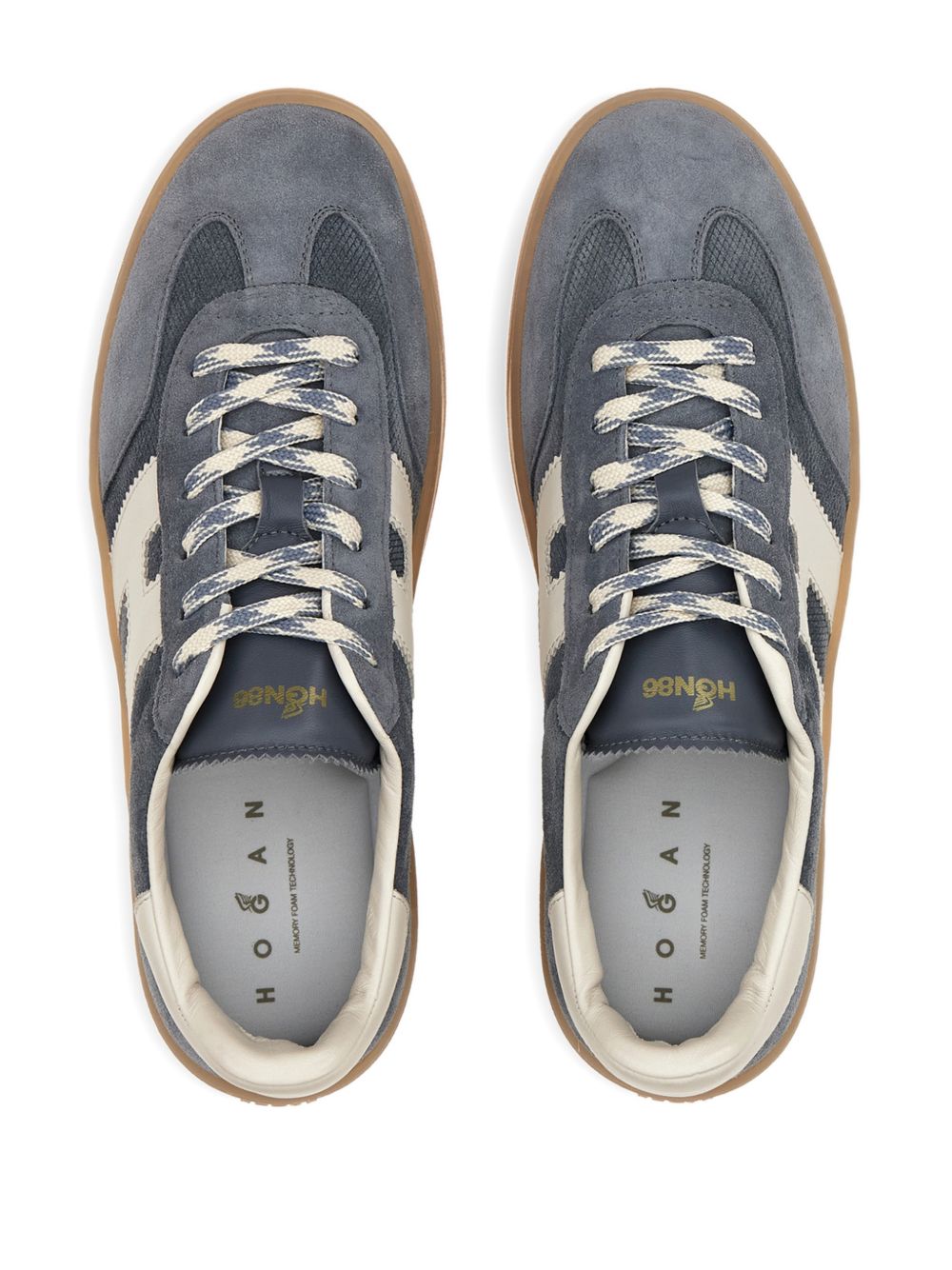 Hogan Sneakers Clear Blue Calf Suede