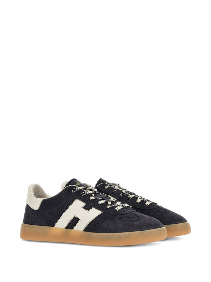 Hogan Sneakers Blue Calf Suede