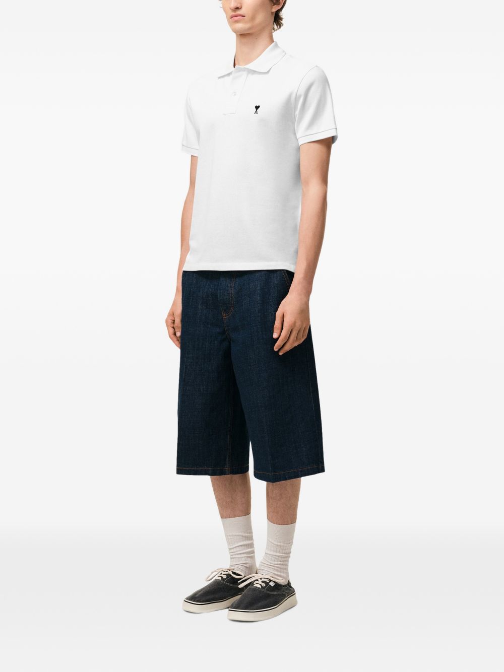 Ami Paris T-Shirts And Polos White Fabric