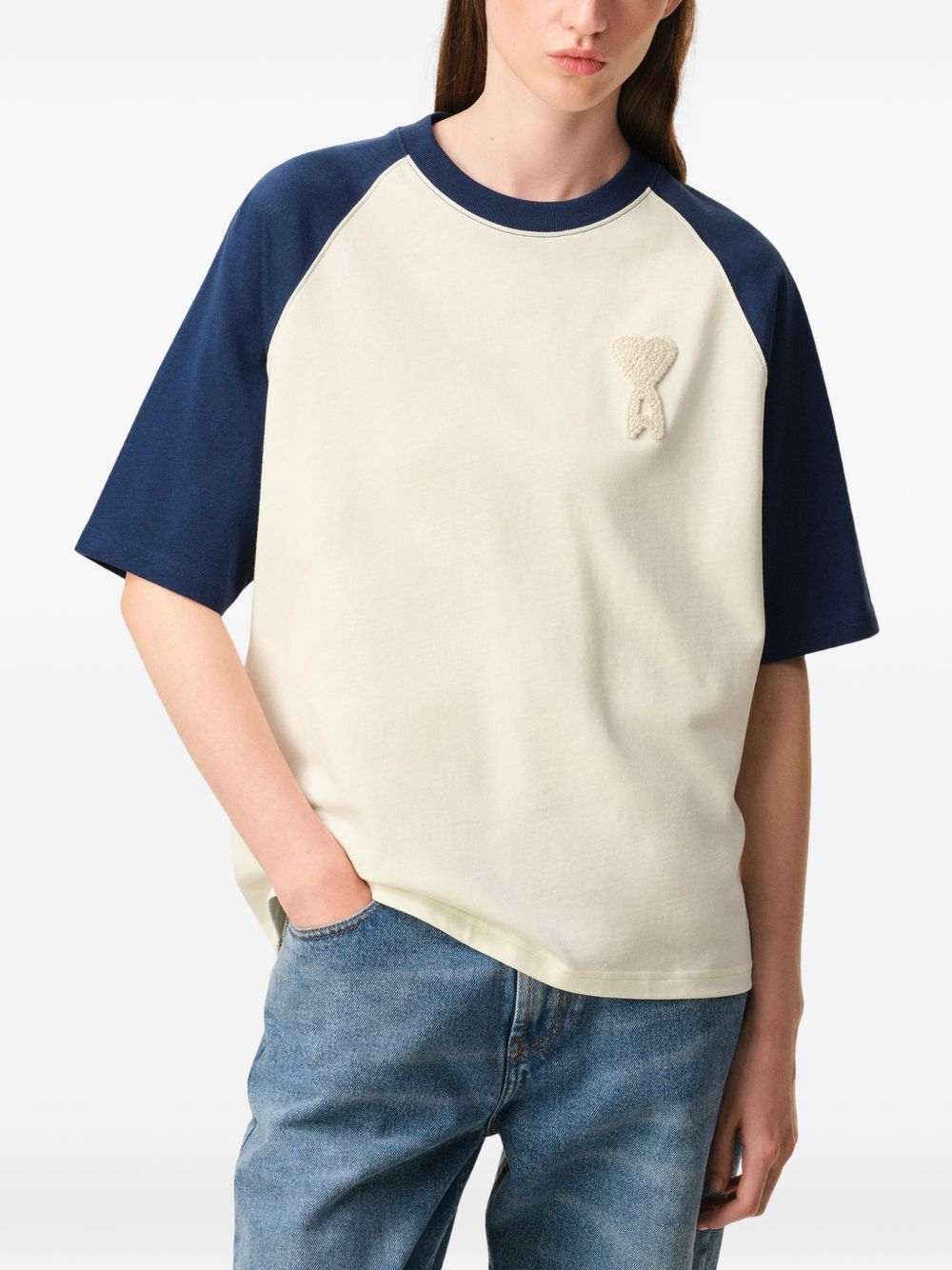 Ami Paris T-Shirts And Polos Blue Cotton