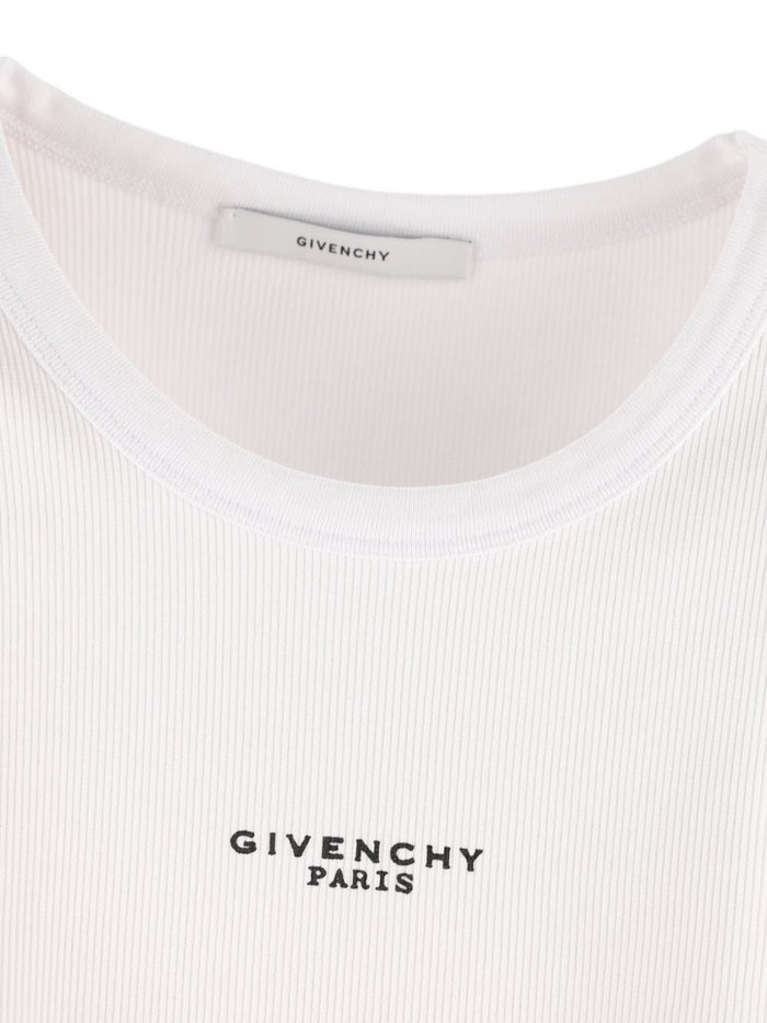 Givenchy Top White Cotton Elastane