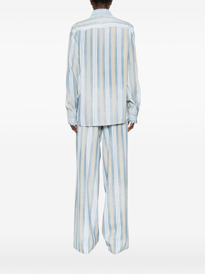 Ermanno Scervino Shirts Clear Blue Viscose