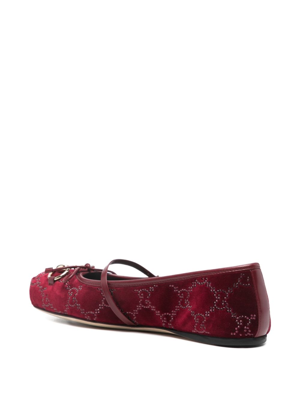 Gucci Flat shoes Bordeaux Cotton Elastan
