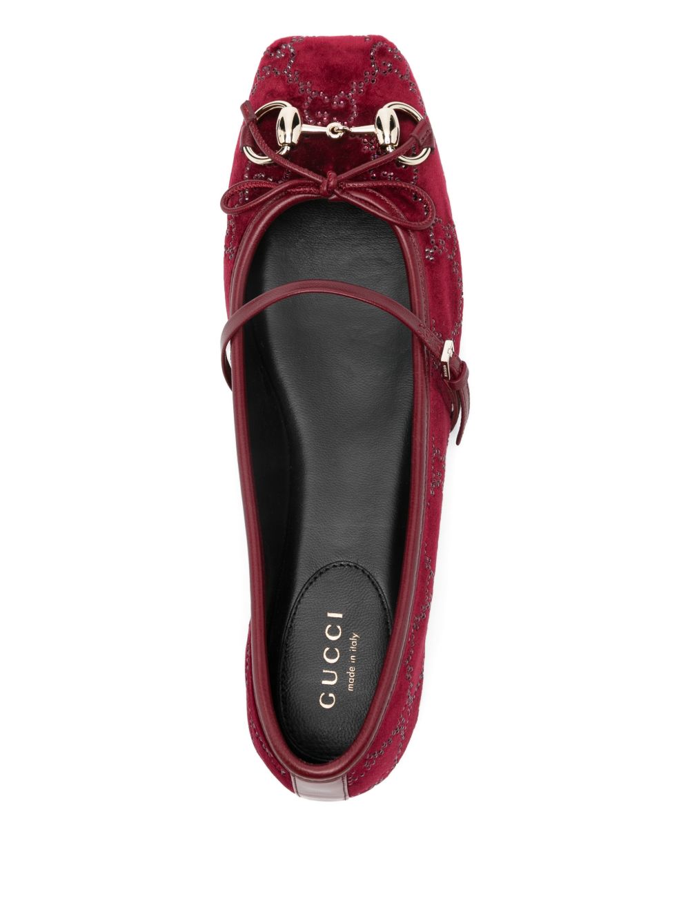 Gucci Flat shoes Bordeaux Cotton Elastan