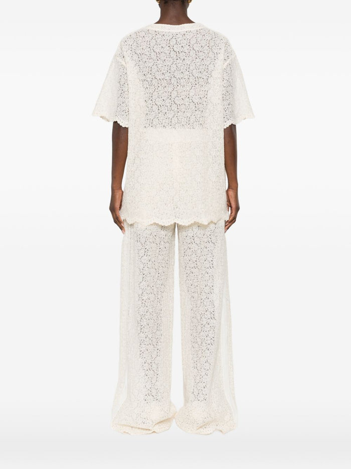 Ermanno Scervino T-shirts and Polos White Polyester Nylon