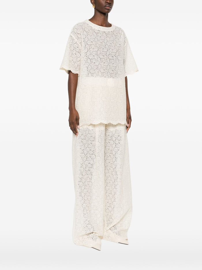 Ermanno Scervino T-shirts and Polos White Polyester Nylon