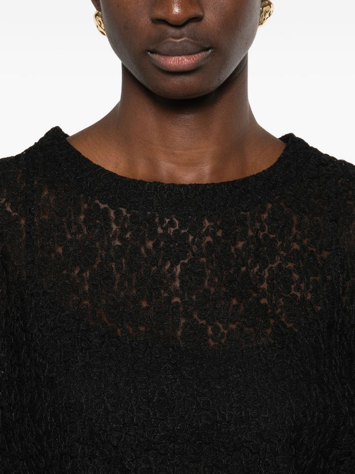 Ermanno Scervino T-shirts and Polos Black Polyester Nylon