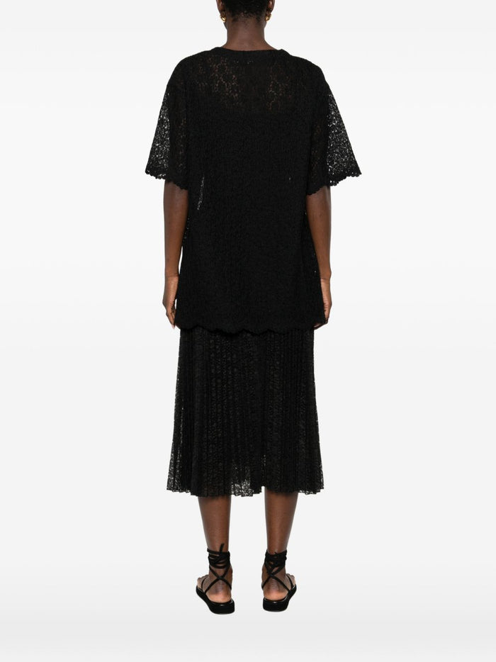 Ermanno Scervino T-shirts and Polos Black Polyester Nylon