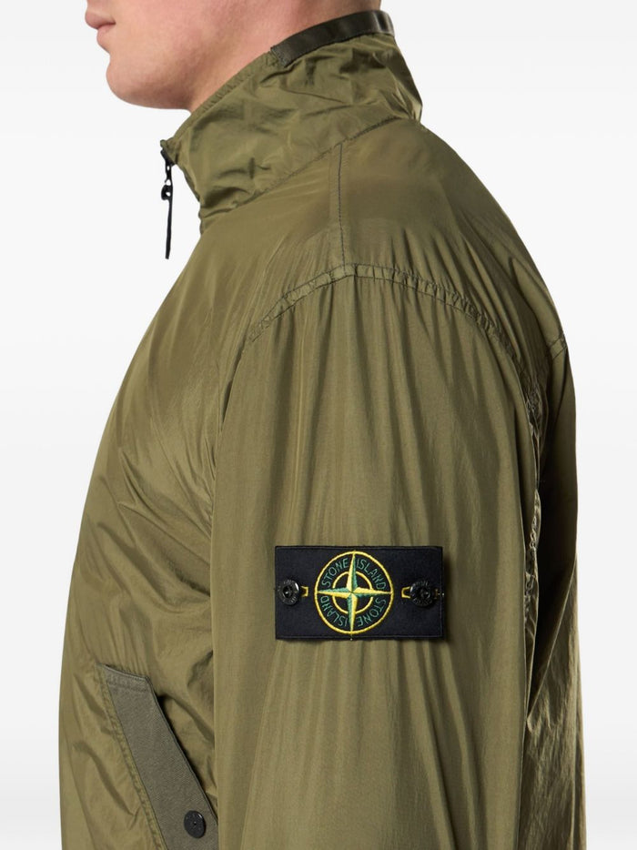Stone Island Jackets Green Resina Poliuretanica