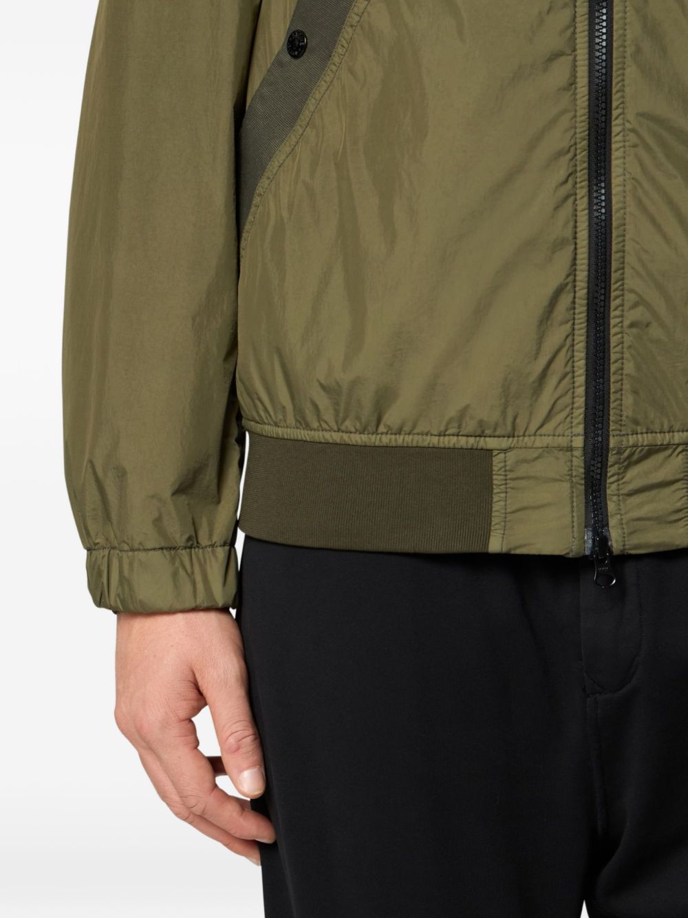 Stone Island Jackets Green Resina Poliuretanica