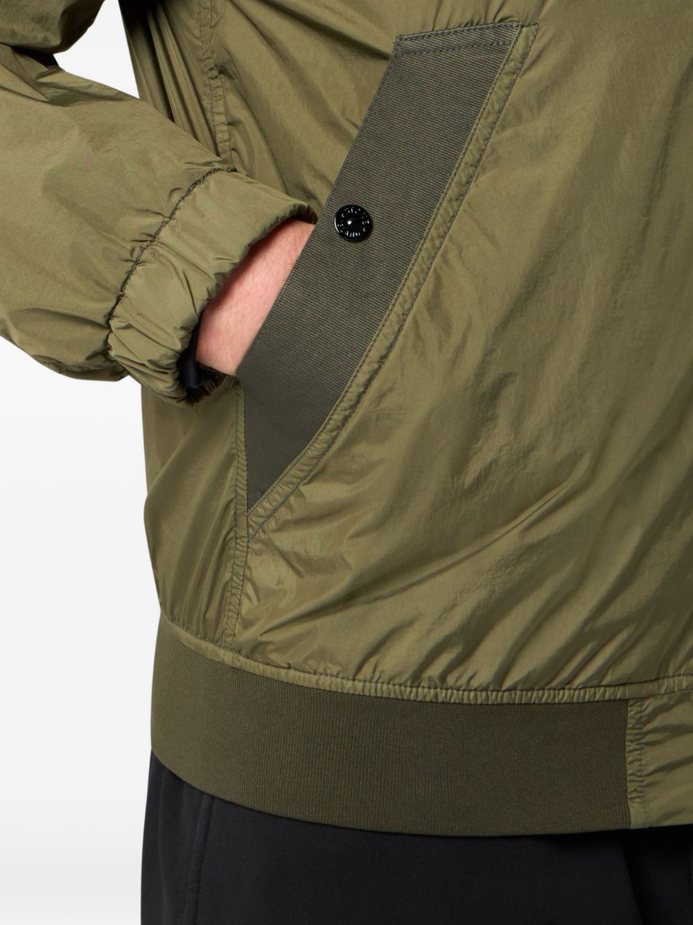 Stone Island Jackets Green Resina Poliuretanica