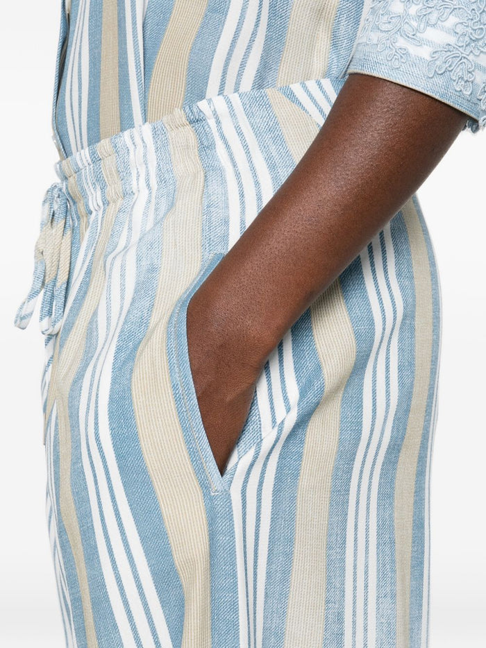 Ermanno Scervino Trousers Clear Blue Viscose