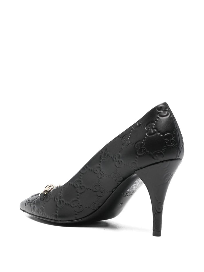 Gucci With Heel Black Calf Skin