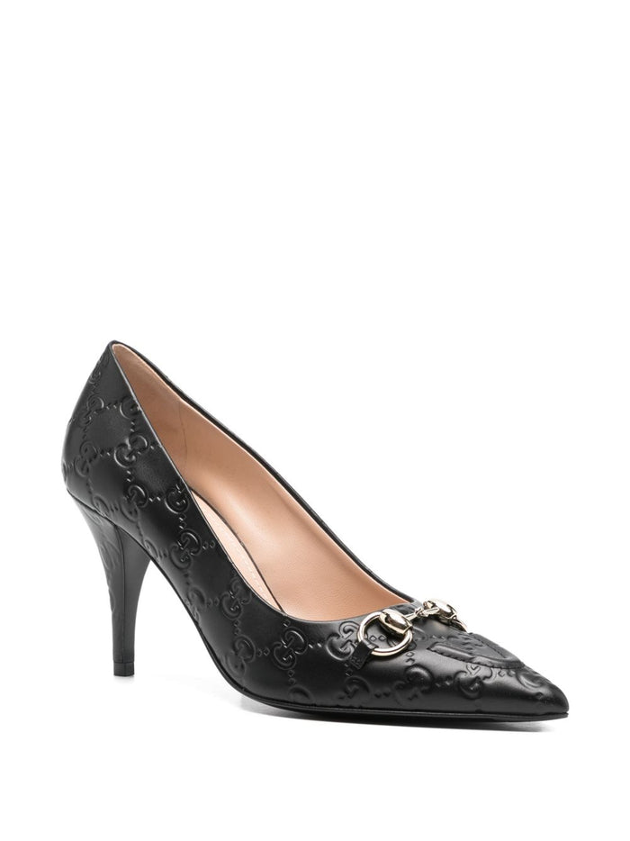 Gucci With Heel Black Calf Skin