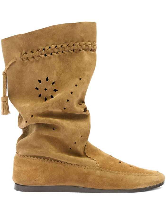 Isabel Marant Boots Dove Grey Cow Leather