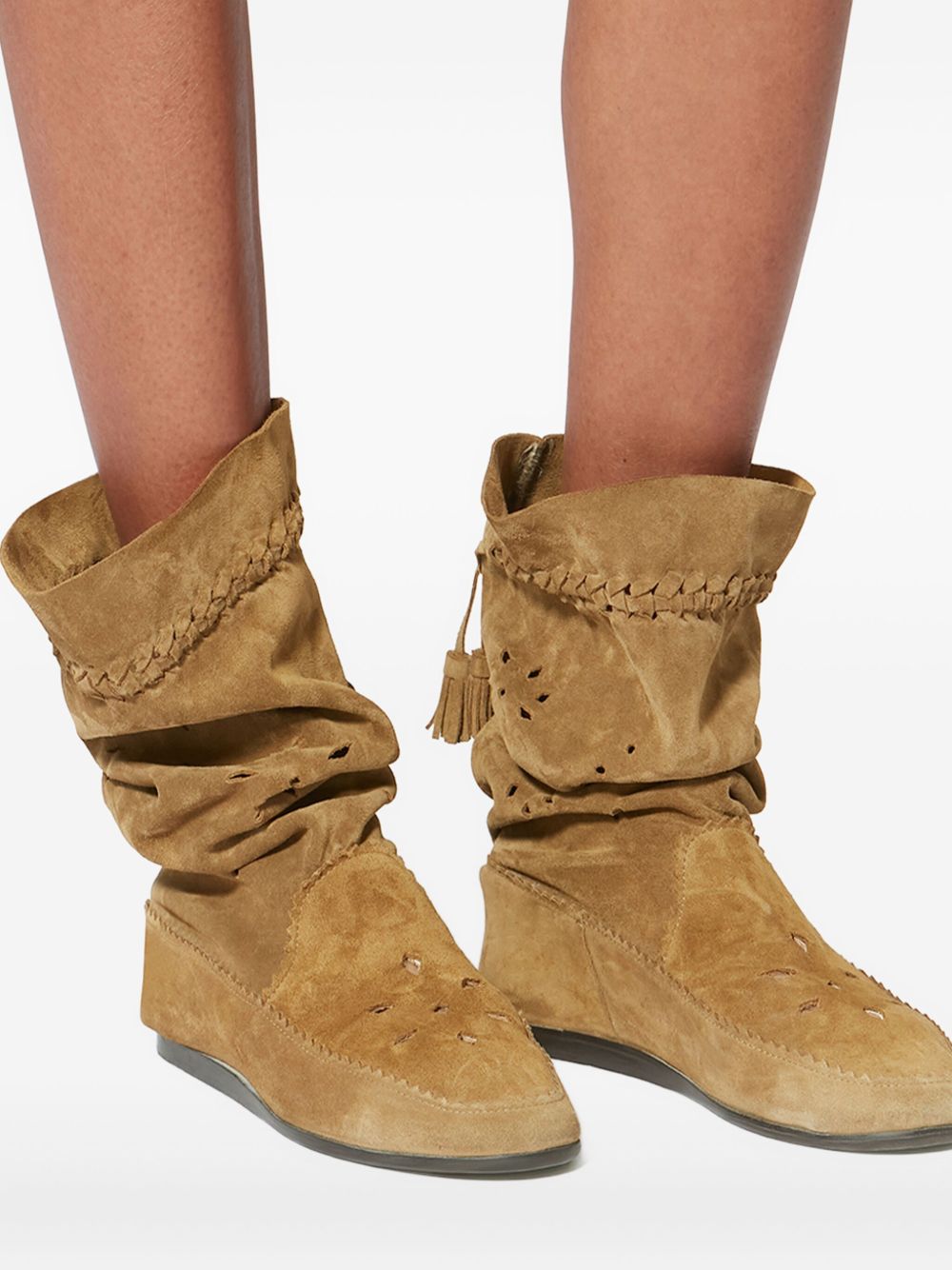 Isabel Marant Boots Dove Grey Cow Leather