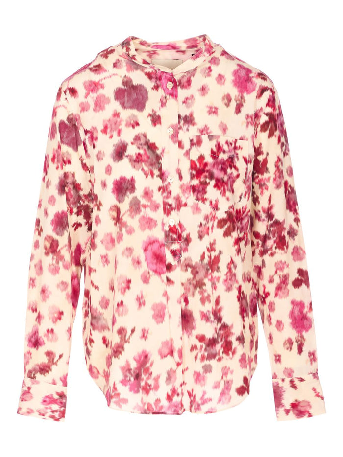 Isabel Marant Shirts Pink Silk Elasthane