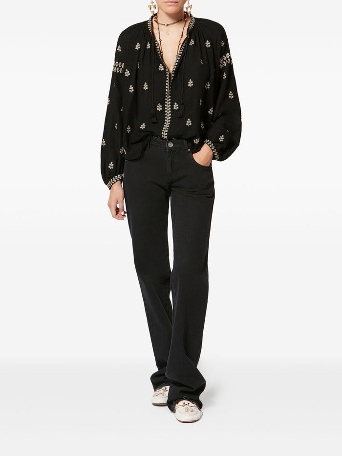 Isabel Marant Shirts Black Silk