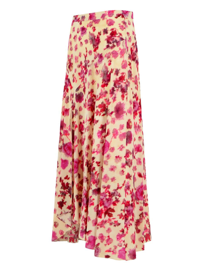 Isabel Marant Skirts Pink Silk Elasthane