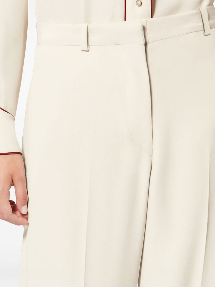 Isabel Marant Trousers Beige Acetate Silk