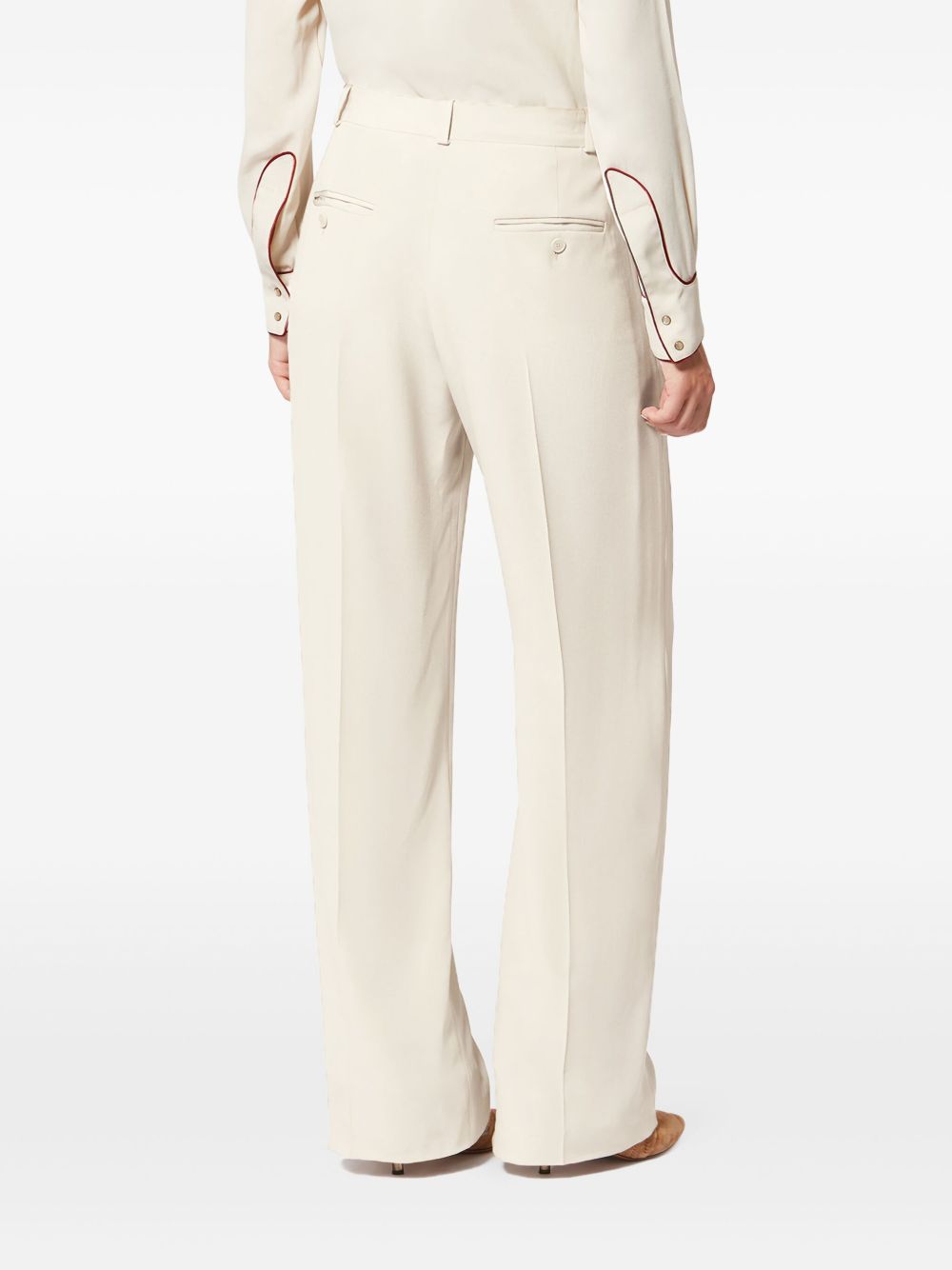 Isabel Marant Trousers Beige Acetate Silk
