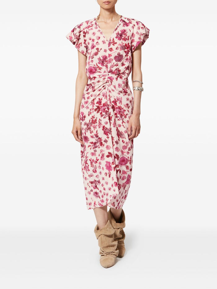 Isabel Marant Dresses Pink Silk Elasthane